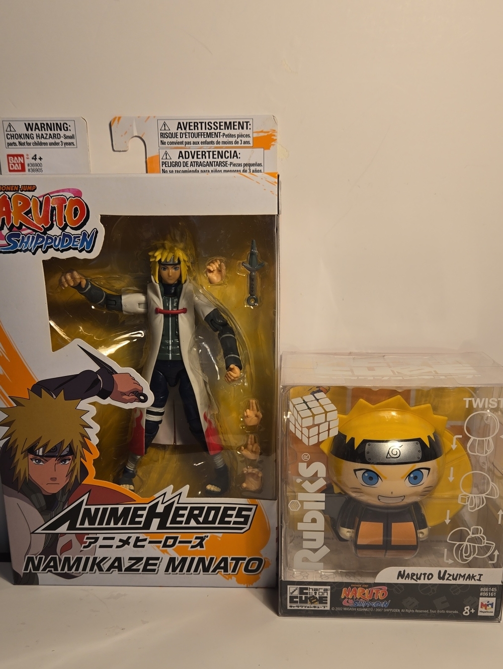BANDAI NARUTO ANIME HEROES SHIPPUDEN NAMIKAZE MINATO 6" ACTION FIGURE